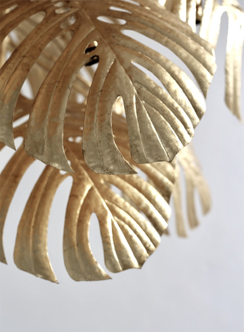 Gold Tropical Leaf